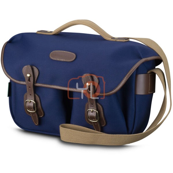 Billingham Hadley Pro Camera Bag (Navy Canvas / Chocolate Leather Trim, 8.5L)