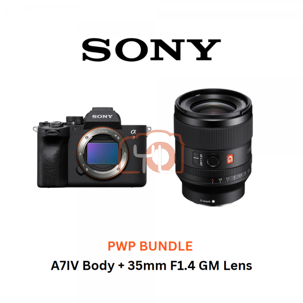 A7IV Body + 35mm F1.4 GM Lens - Free Sony 64GB 277/150MB SD Card
