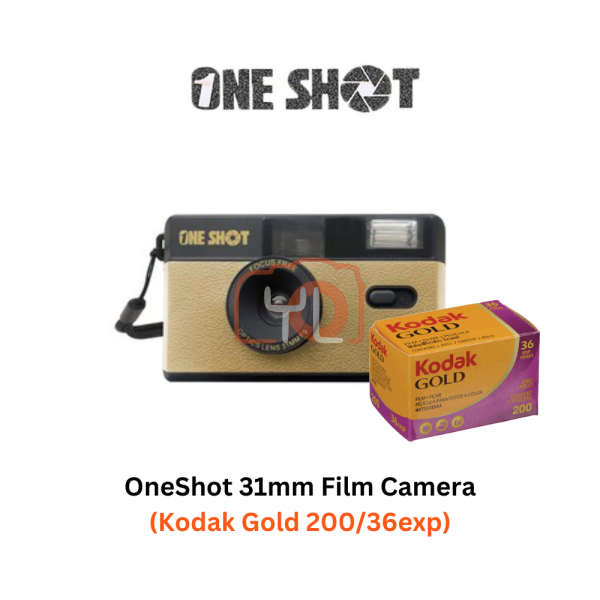 OneShot Film Camera + Gold 200/36 - Gold