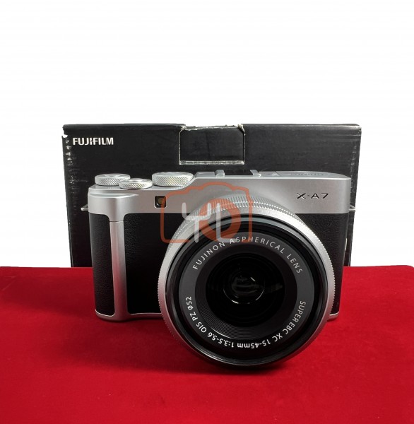 [USED-PJ33] Fujifilm X-A7 With 15-45mm , 95% Like New Condition (S/N:9WL04035)