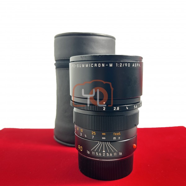 [USED-PJ33] Leica 90mm F2 APO Summicron-M ASPH 11884 , 90% Like New Condition (S/N:3932615)