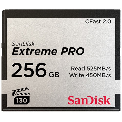 SanDisk 256GB Extreme PRO CFast Card (525MB/s)