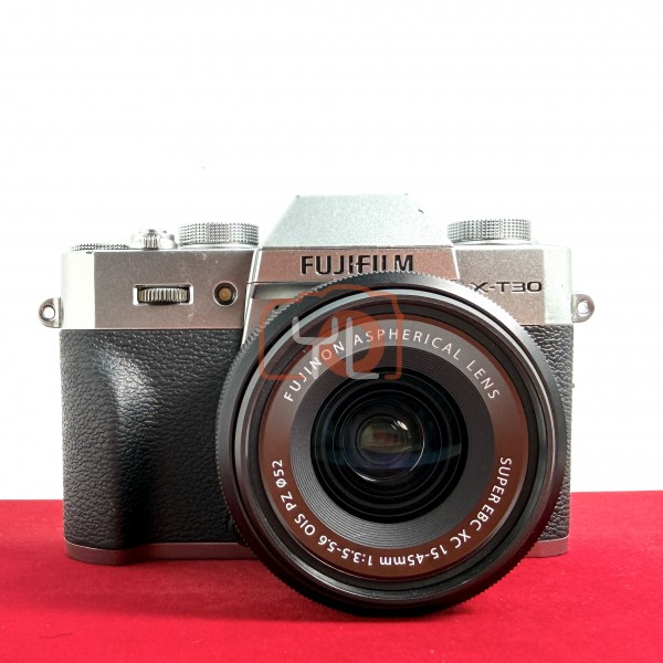 [USED-PJ33] Fujifilm X-T30 With 15-45mm (Silver), 80% Condition Like New (S/N:9A003630)