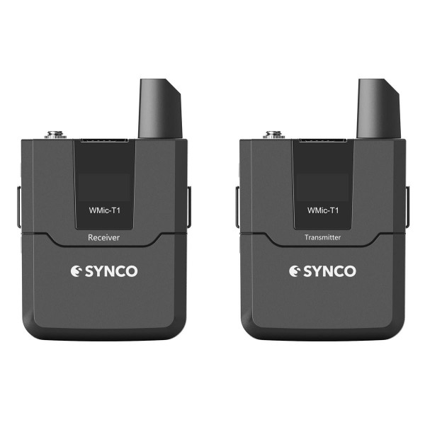 Synco Audio WMic-T1 16-Channel UHF Wireless Lavalier Microphone System with Transmitter, Receiver and Lavalier Mic