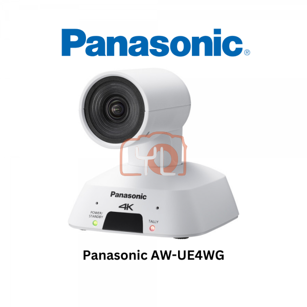 Panasonic AW-UE4WG Compact 4K PTZ Camera with IP Streaming (White)