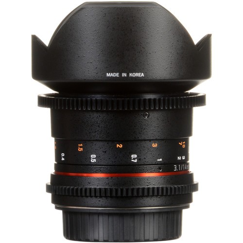 Samyang 14mm T3.1 VDSLRII Cine Lens for Nikon F Mount