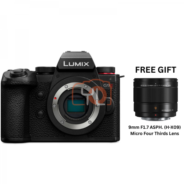 Panasonic Lumix G9 II Mirrorless Camera (Body) - Free Panasonic Leica DG Summilux 9mm f1.7 ASPH Lens (H-X09MGC)