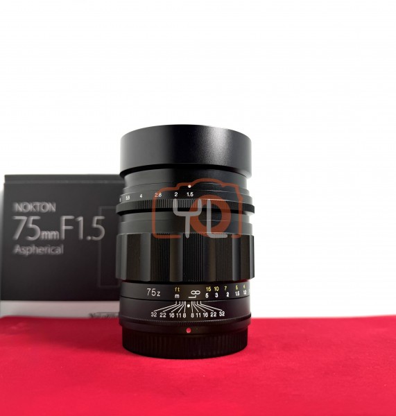 [USED-PJ33] Voigtlander 75mm F1.5 Nokton ASPH (Nikon Z), 95% Like New Condition (S/N:7541179)