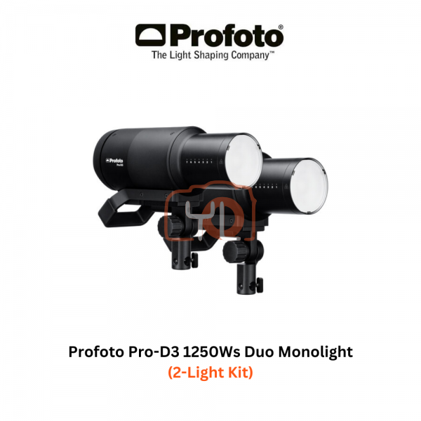 Profoto Pro-D3 1250Ws Duo Monolight (2-Light Kit)