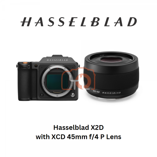 Hasselblad X2D + XCD 45mm f/4 P Lens (FREE 1 EXTRA BATTERY)