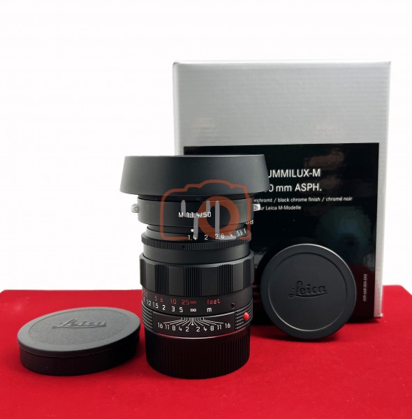 [USED-PJ33] Leica 50mm F1.4 Summilux-M ASPH Black Chrome Edition 11688, 95%LIKE NEW CONDITION (S/N:4754457)