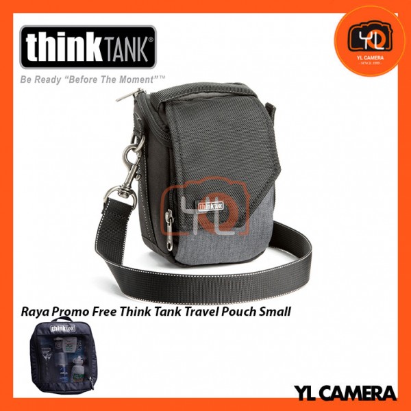 (BUY 1 FREE 1) Think Tank Photo Mirrorless Mover 5 Camera Bag (Pewter) Free Think Tank Photo Travel Pouch - Small
