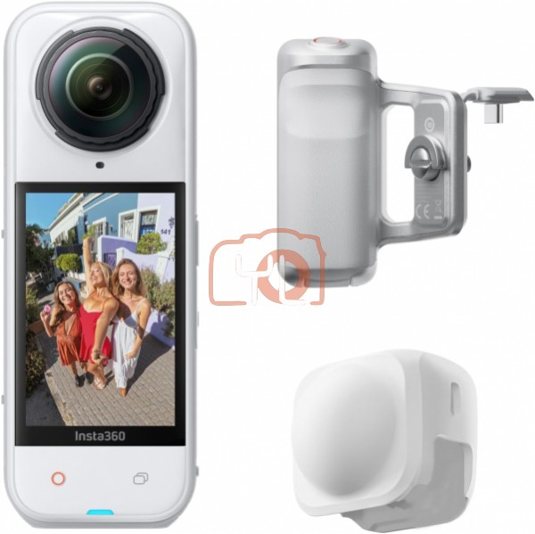 Insta360 X5 Photography Grip Bundle - Satin White