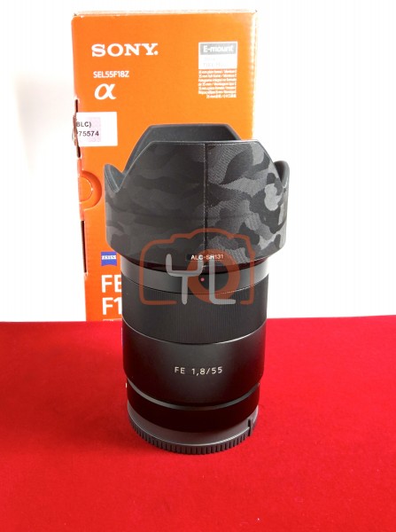 [USED-PJ33] Sony 55mm F1.8 ZA FE, 90% Like New Condition (S/N:513936)