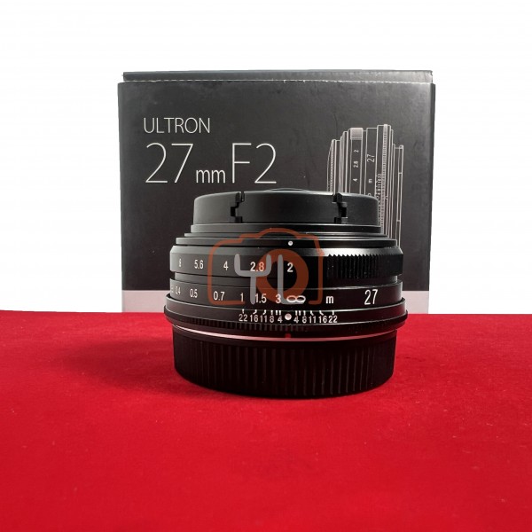[USED-PJ33] Voigtlander 27mm F2 Ultron (Fujifilm X), 95% Like New Condition (S/N:073351431)