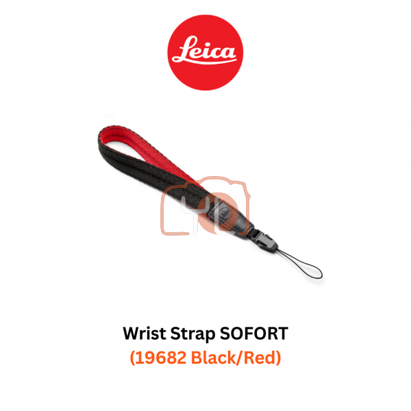 Leica Wrist Strap SOFORT - 19682 Black/Red