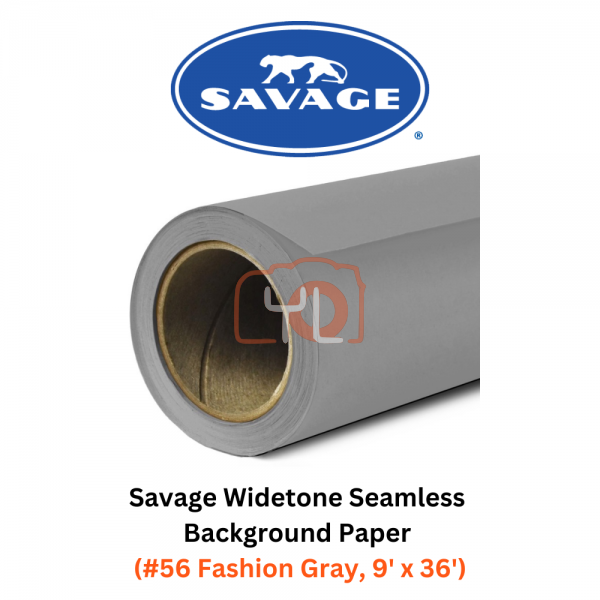 Savage Widetone Seamless Background Paper (#56 Fashion Gray, 9' x 36')