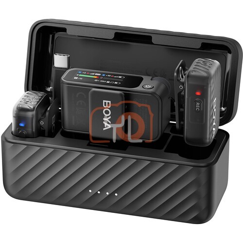 BOYA BOYAMIC 2 AI-Powered 2-Person Wireless Microphone System for Cameras and Mobile Devices (2.4 GHz)