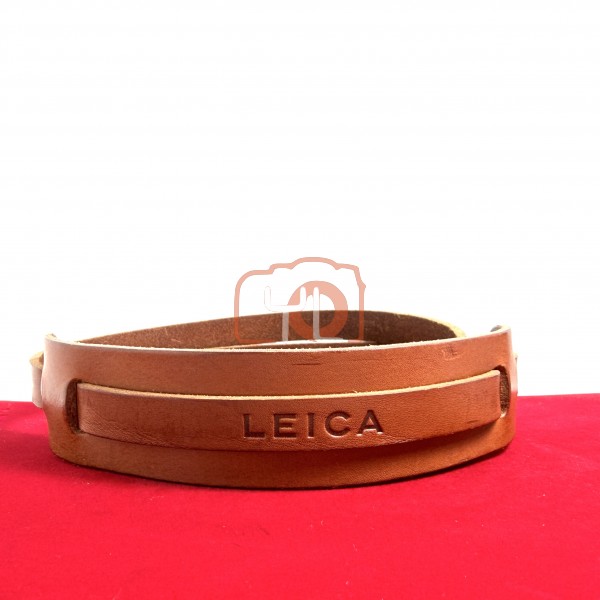 [USED-PJ33] Leica Carrying Leather Strap 18859 (Cognac), 95% Like New Condition