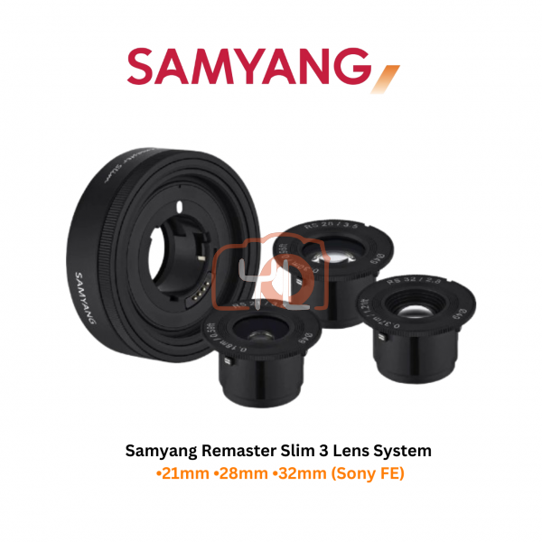 Samyang Remaster Slim 3 Lens System •21mm •28mm •32mm (Sony FE)