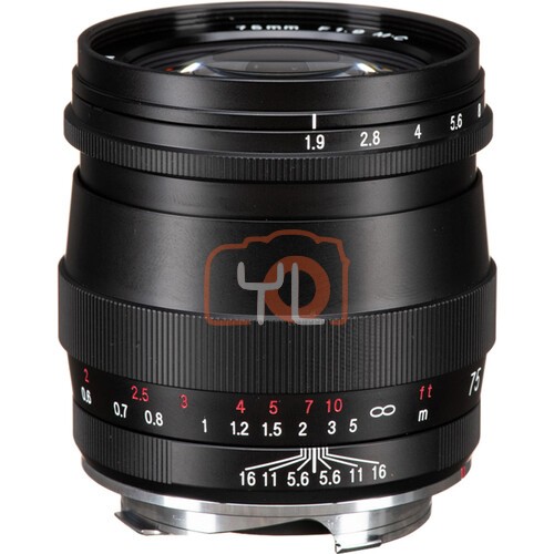 Voigtlander Ultron 75mm f1.9 Lens (Multicoated, Matte Black)