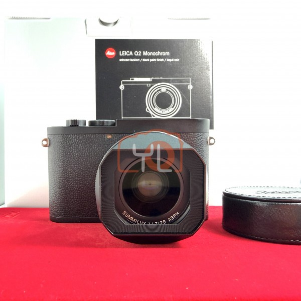 [USED-PJ33] Leica Q2 Monochrom 19056, 90% Like New Condition (S/N:5607333)