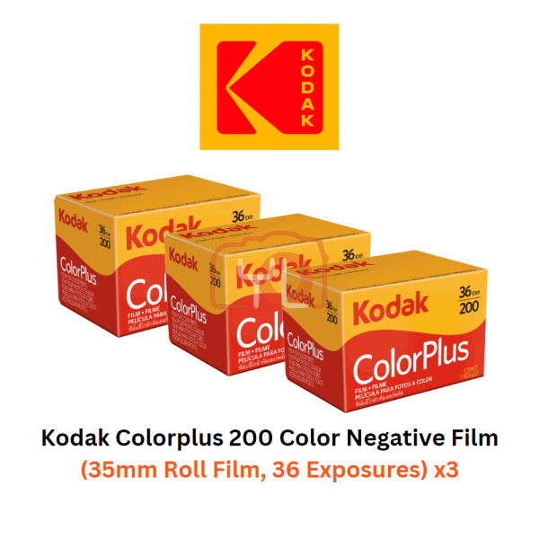 Kodak ColorPlus 200 Color Negative Film (35mm Roll Film) x 3 PCS
