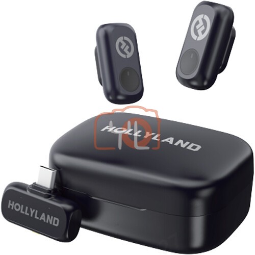 Hollyland LARK A1 Duo 2-Person Wireless Microphone System with USB-C Connector for Mobile Devices (2.4 GHz)
