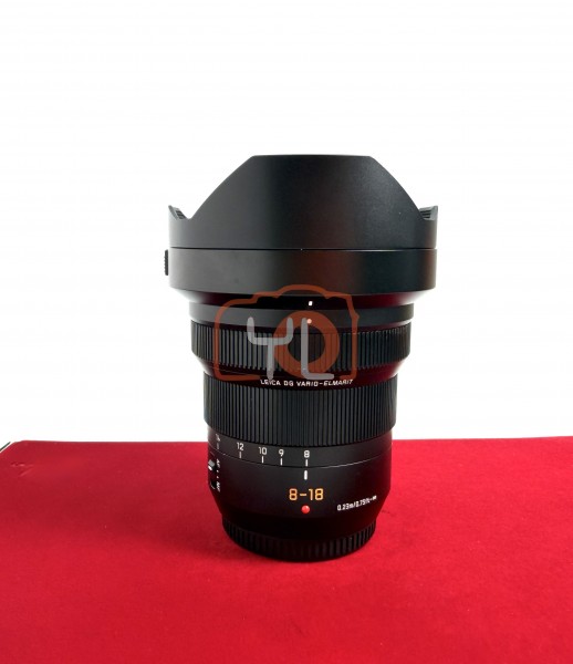 [USED-PJ33] Panasonic 8-18mm F2.8-4 Lumix G DG Vario Elmarit ASPH, 95% Like New Condition (S/N:BR7GA101506)