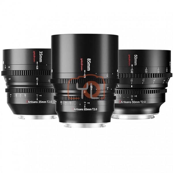 7artisans Photoelectric 35mm T2.0+50mm T2.0+85mm T2.0 Spectrum Prime Cine Lens