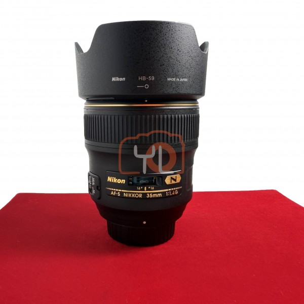 [USED-PJ33] Nikon 35mm F1.4 G AFS , 95% Like New Condition (S/N:224144)