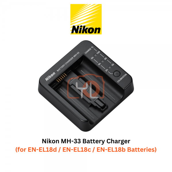 Nikon MH-33 Battery Charger for EN-EL18d, EN-EL18c, and EN-EL18b Batteries