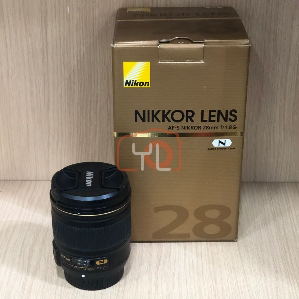 [USED-LowYat G1] Nikon 28mm F1.8 AFS G Lens , 90% LIKE NEW CONDITION, SN:225723