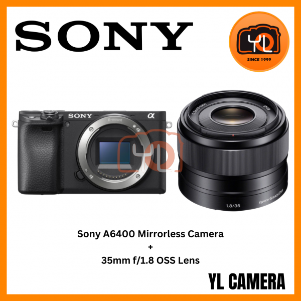 Sony a6400 Mirrorless Camera (Body)+Sony 35mm f/1.8 OSS Lensn (Sandisk 64GB Extreme Pro SD Card)