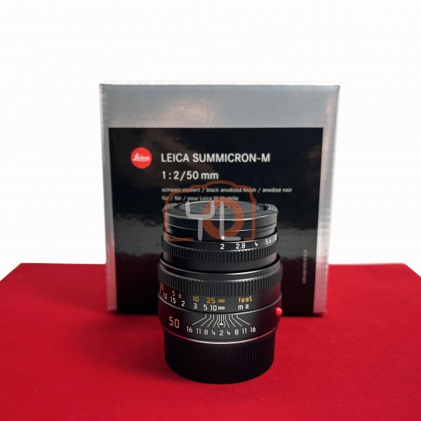 [USED-PJ33] Leica 50mm F2 Summicron-M 6-bit Black 11826, 90% Like New Condition (S/N:4171336)