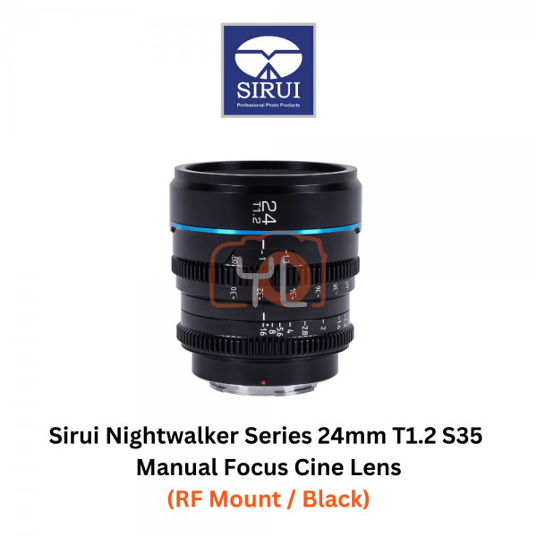 Sirui 24mm T1.2 S35 Manual Focus Cine Lens (RF Mount)