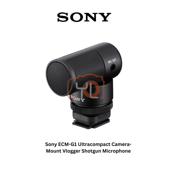 Sony ECM-G1 Ultracompact Camera-Mount Vlogger Shotgun Microphone