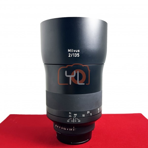 [USED-PJ33] Zeiss 135mm F2 Milvus APO Sonnar T* ZF.2 (Nikon F), 90% Like New Condition (S/N:51660512)