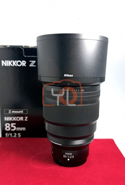 [USED-PJ33] Nikon 85mm F1.2 S Z, 95% Like New Condition (S/N:20004955)