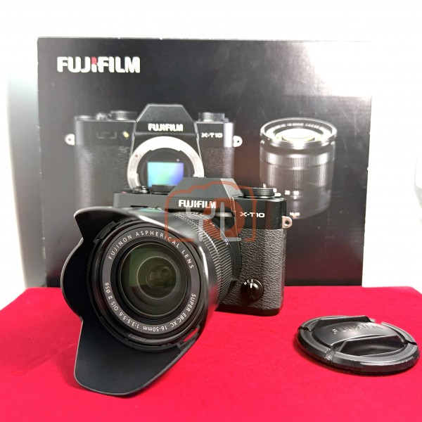 [USED-PJ33] Fujifilm X-T10 With 16-50mm F3.5-5.6 OIS II XC , 90% Like New Condition (S/N:56L03596)