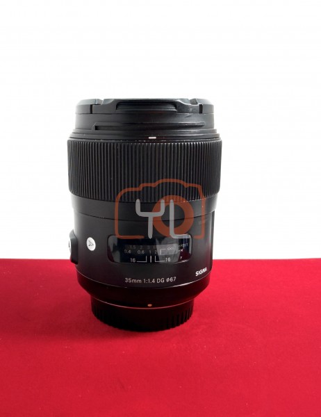 [USED-PJ33] Sigma 35mm F1.4 ART DG HSM (Nikon F) (No Hood), 90% Condition Like New (S/N:50146711)
