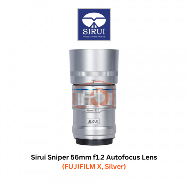 Sirui Sniper 56mm f/1.2 Autofocus Lens (FUJIFILM X, Silver)