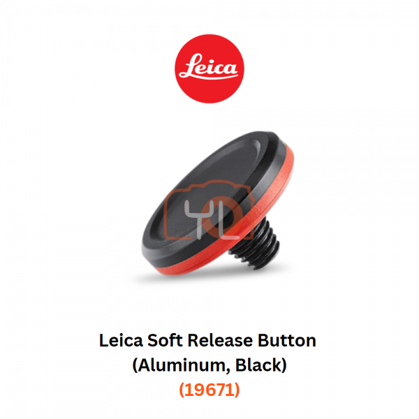 Leica Soft Release Button (Aluminum, Black) (19671)