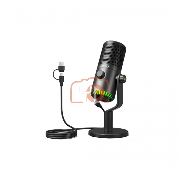 MAONO DM30RGB Condenser Microphone  (Black)