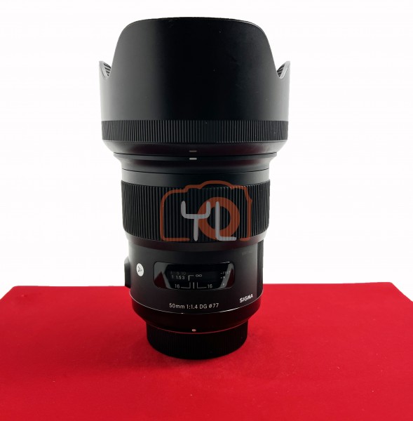 [USED-PJ33] Sigma 50MM F1.4 DG HSM ART Lens (Nikon), 90% Like New Condition (S/N:50873461)