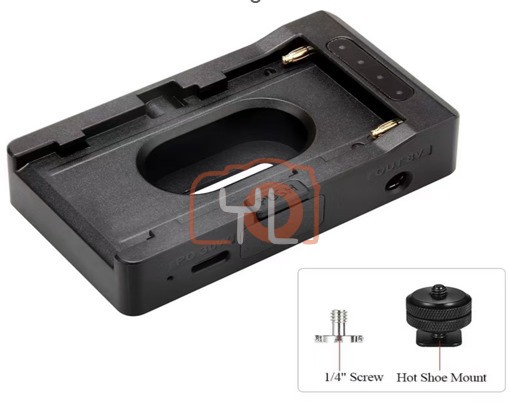 Caisi CS-F-MFC Multi-Function Battery Plate for Sony NP-F970 / NP-F770 / NP-F570 (Type-C PD20W Fast Charging Support)