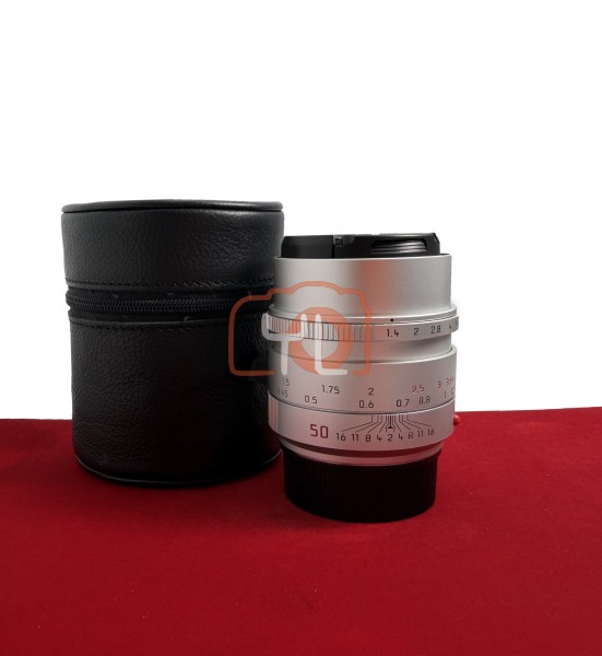 [USED-PJ33] Leica 50mm F1.4 Summilux-M ASPH (Silver) 11729, 90% Condition Like New (S/N:4945764)