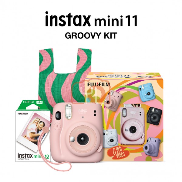 FUJIFILM INSTAX Mini 11 Groovy Kit  (Blush Pink)