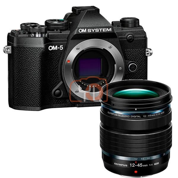 OM SYSTEM OM-5 Body (Black) + 12-45mm F4 PRO Lens