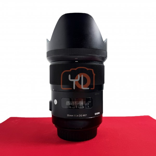[USED-PJ33] Sigma 35mm F1.4 DG HSM ART (Canon EF) ,80% Like New Condition (S/N:52071812)